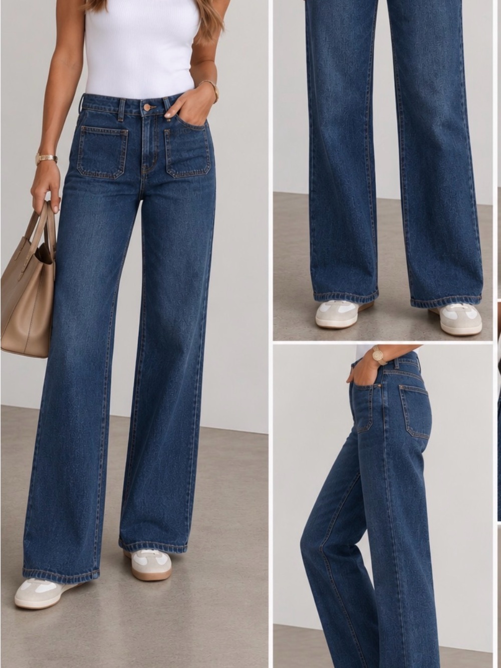 J.Crew full-length slim wide-leg jeans for Women 27